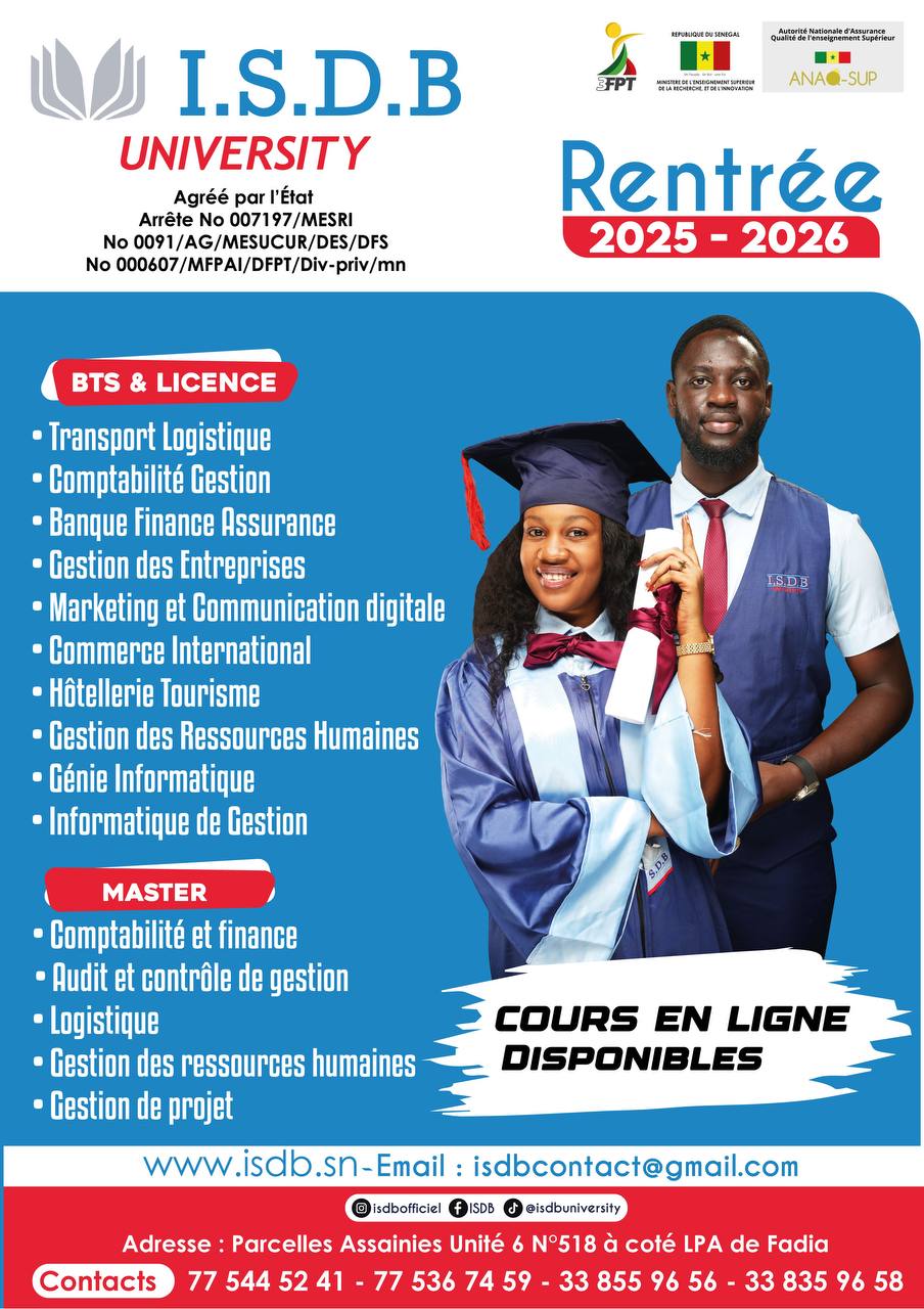 BTS Licence et Master ISDB