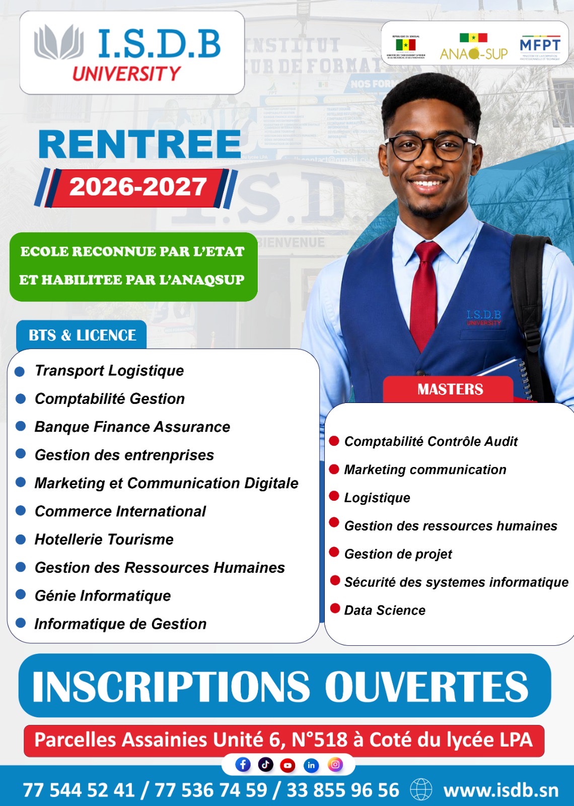 BTS Licence et Master ISDB